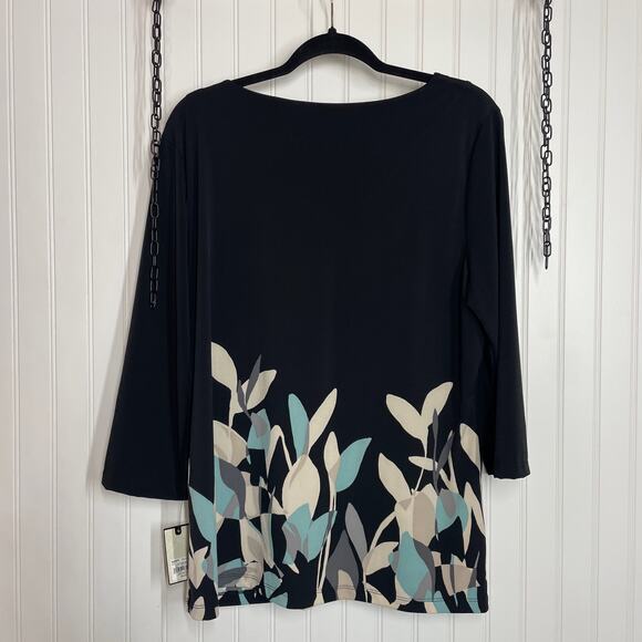 NWT & NWOT Dana Buchman Animal Print Blazer & V-Neck Tee Bundle OF 2 Size XL - Picture 8 of 10